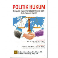Politik Hukum : Perspektif hukum perdata dan pidanan islam serta ekonomi syariah, cet.1