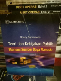 Teori dan kebijakan publik ekonomi sumber daya manusia