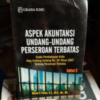 Image of Aspek Akuntansi Undang - Undang Perseroan Terbatas