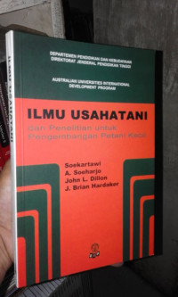 Image of Ilmu Usaha Tani dan Penelitian Untuk Pengembangan Petani Kecil