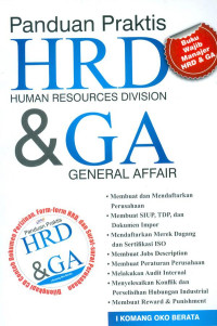 Image of Panduan Praktis HRD & GA