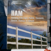 Image of HAM : Temtang Hak Sipil, Politik, Ekonomi, Sosial, Budaya dan Umum
