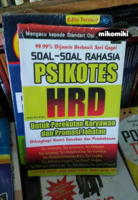 Soal-Soal Rahasia HRD Untuk Perekrutan Karyawan dan Promosi Jabatan