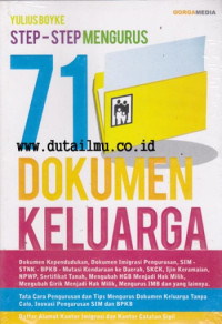 Image of Step-step mengurus 71 dokumen keluarga