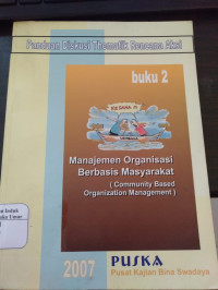 Image of manajemen organisasi berbasis masyarakat : comunity organization management
