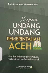 Kajian Undang- Undang Pemerintahan Aceh