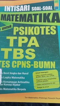 Image of Intisari soal -Soal Matematika untuk Psikotes TPA TBS Tes CPNS - BUMN