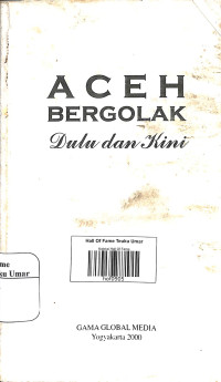 Image of Aceh Bergolak Dulu Dan Kini
