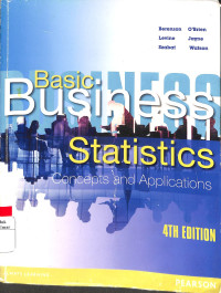 Image of Basic Business Statistics; Consepts And Applications Ed. 4