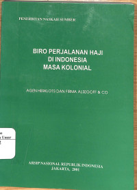 Image of Biro Perjalanan Haji Di Indonesia MAsa Kolonial