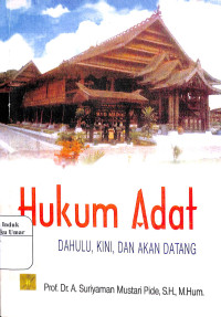 Image of Hukum adat dahulu , kini, dan akan datang