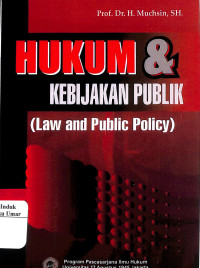 Image of Hukum dan Kebijakan Publik ( Law and Public Policy)