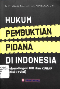 Image of Hukum Pembuktian Pidana di Indonesia
