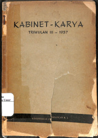 Image of Kabinet-Karya Triwulan Iii- 1957