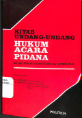 Kitab Undang - Undang Hukum Acara Pidana