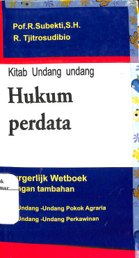Image of Kitab Undang - Undang Hukum Perdata