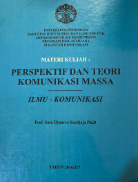 Image of Materi Kuliah: Perspektif dan Teori Komunikasi Massa