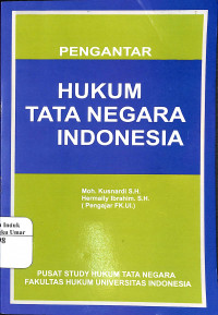 Image of Pengantar hukum tata negara indonesia