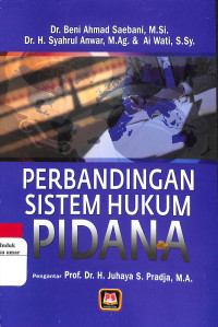 Image of Perbandingan Sistem Hukum Pidana