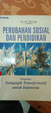 PERUBAHAN SOSIAL DAN PENDIDIKAN