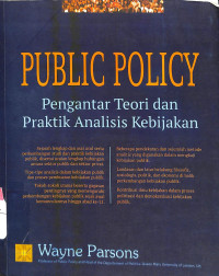 Image of Public Policy : Pengantar Teori dan Praktik Analisis Kebijakan