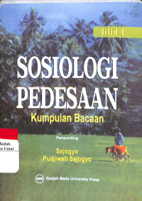 Image of Sosiologi Pedesaan ; Kumpulan Bacaan Jil.1