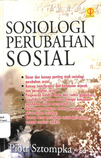 Image of SOSIOLOGI PERUBAHAN SOSIAL