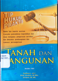 Image of Tip Hukum Praktis Tanah dan Bangunan