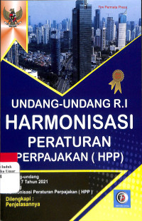 Image of Undang-Undang R.I Harmonisasi Peraturan Perpajakan (HPP)