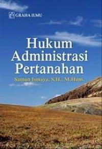 Image of Hukum administrasi Pertanahan