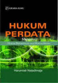 Hukum perdata mengenai hukum perorangan dan hukum benda