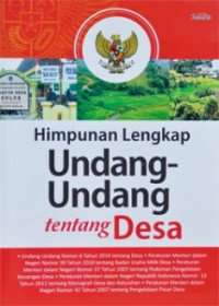 Image of Himpunan Lengkap Undang - Undang tentang Desa