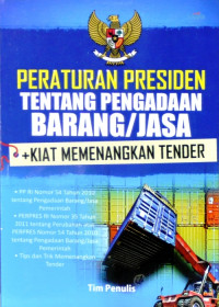 Peraturan presiden tentang pengadaan barang/jasa