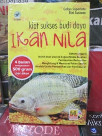 Image of Kiat sukses budi daya ikan nila