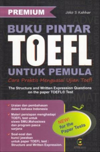 Buku Pintar Toefl Untuk Pemula  Cara Praktis Menguasai Ujian Toefl